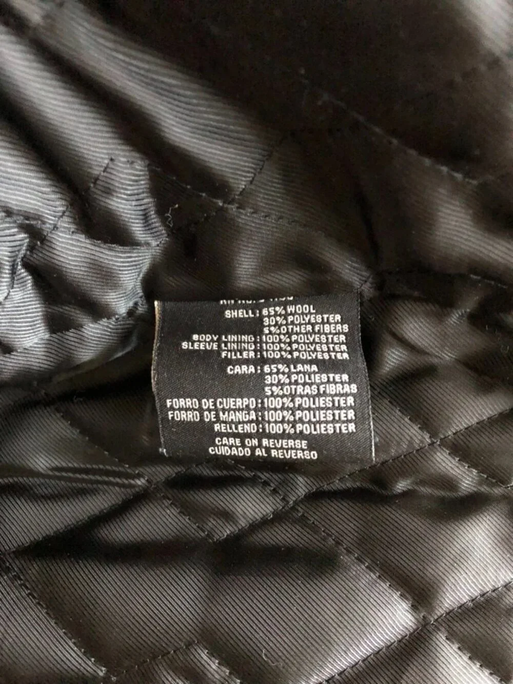 Dockers Premium Men's XL Wool Blend Quilted Full Zip Italian Fabric